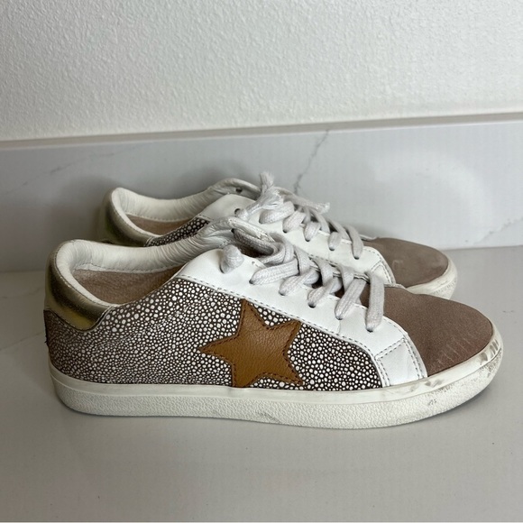 Vintage Havana Obsessed Taupe Multi Sneaker Lace-Up Low Top Round Toe Size 6 - Picture 11 of 13